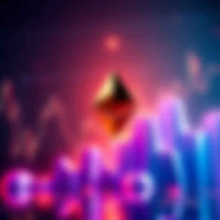 A rising chart symbolizing the growth of Ethereum's value in capital markets.