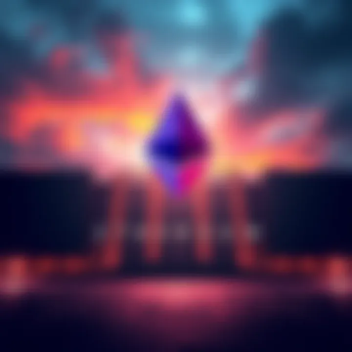 Illustration of the Ethereum logo with a corporate building in the background, symbolizing the new board's oversight for corporate interests.