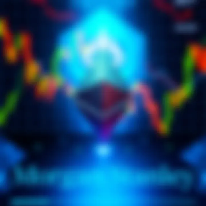 A graphic showing Ethereum's logo with a backdrop of financial charts and Morgan Stanley's logo, highlighting the interest in ETH amid market concerns.