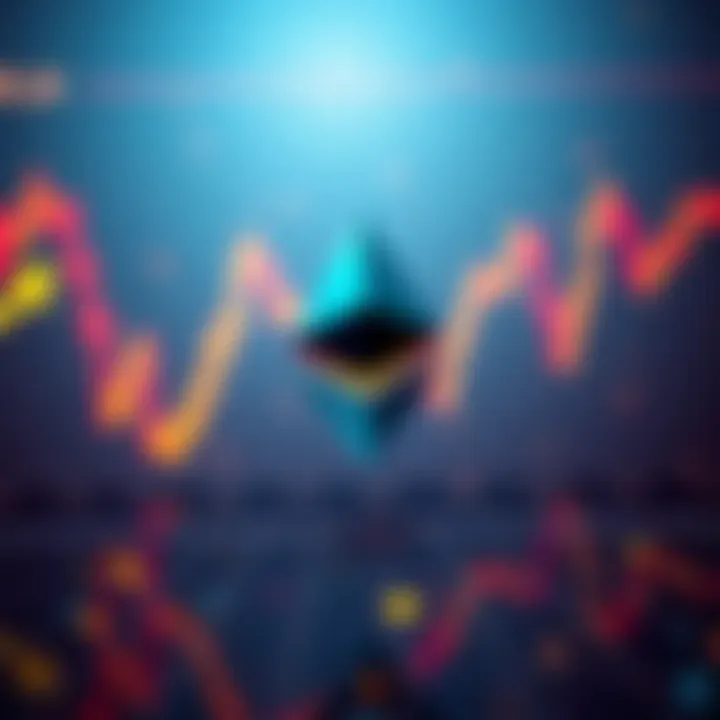 Ethereum price chart with downward trend A chart displaying a downward trend in Ethereum prices with upcoming update notice