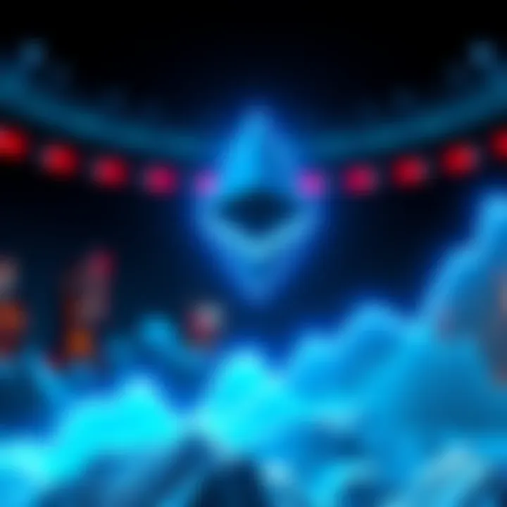 A graphic showing Ethereum's logo with an upward trend line, symbolizing a predicted price increase over $60,000.