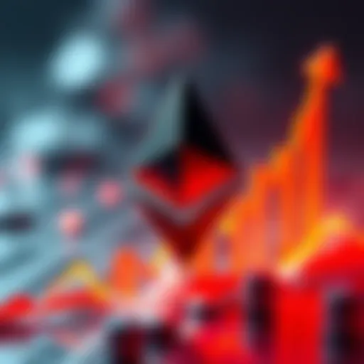 The Ethereum logo displayed alongside a rising graph, symbolizing its potential growth in investment portfolios.