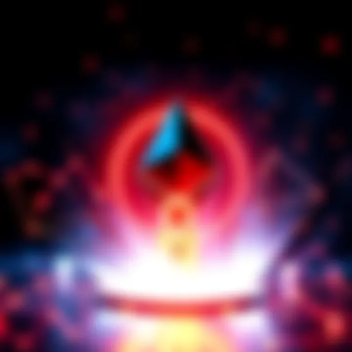 A visual representation showing Ethereum's logo with a lock symbol, indicating the 40.3 million ETH locked in staking, symbolizing security and growth.