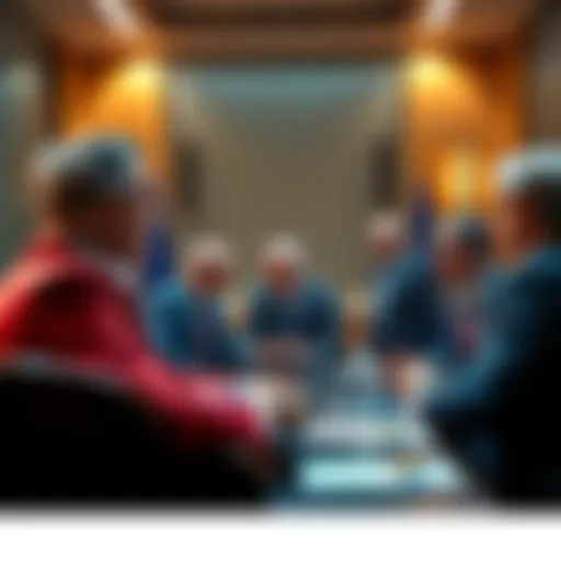 EU leaders in a meeting, expressing concerns about Visa and Mastercard's control over payments