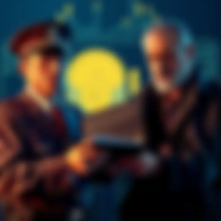 An ex-LAPD officer and an Israeli gangster are shown discussing a cryptocurrency wallet, with a graphic of a digital wallet containing coins in the background