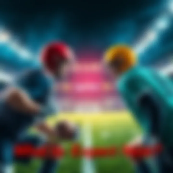 Players from two teams preparing to compete in a thrilling sports match