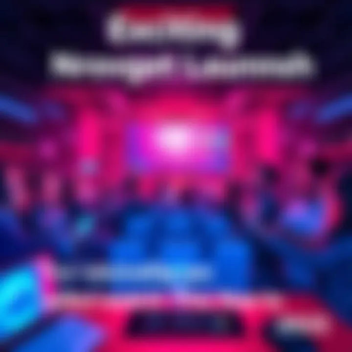 An overview of a vibrant tech project showcasing innovative features and enthusiastic people working together.