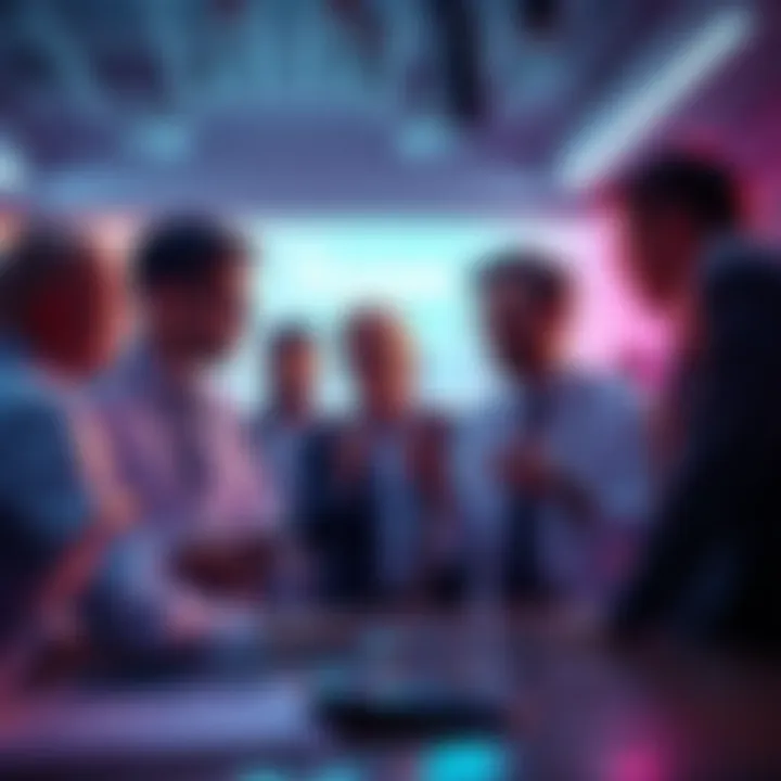 A group of financial analysts discussing price predictions for Hype's market value in 2026