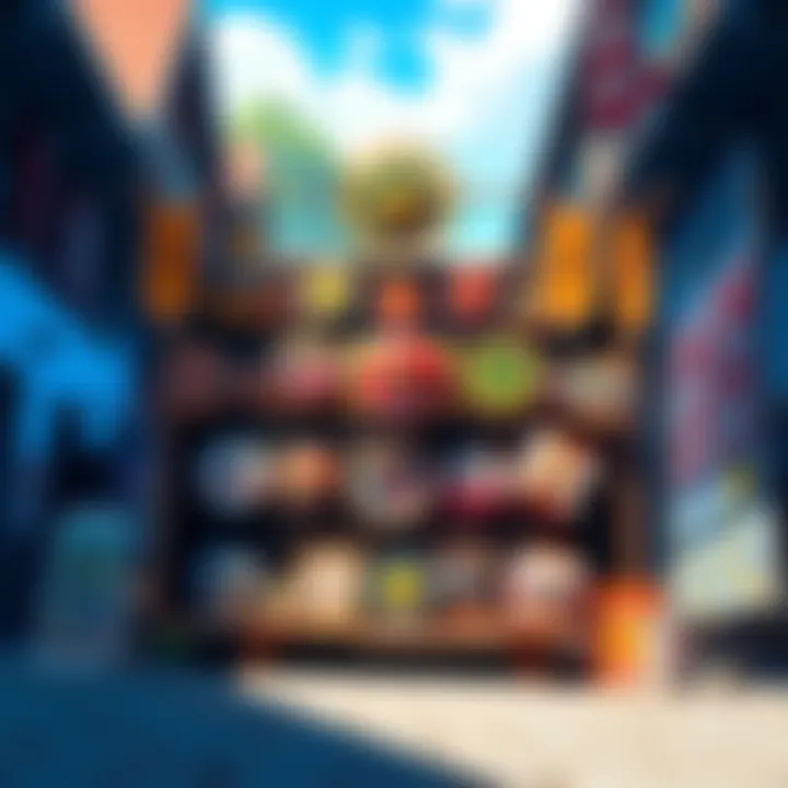 A display showing various Explorer Club Badges held by players in a town setting, highlighting community and competition.