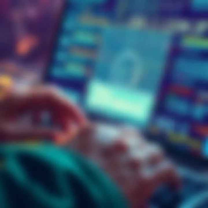 A digital illustration showing a person typing a passphrase with an added 25th word, symbolizing enhanced security measures for digital assets after a cold card incident.