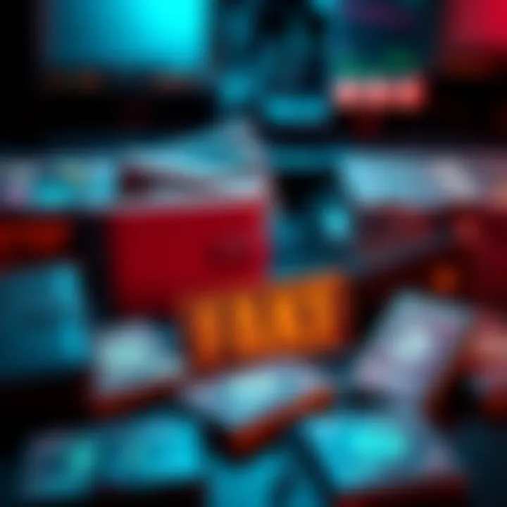 A collection of fake hardware wallets displayed with counterfeit packaging aimed at deceiving crypto investors