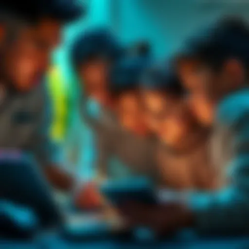 A family setting up multiple crypto accounts on a Trezor device together, focusing on a child learning about investment.