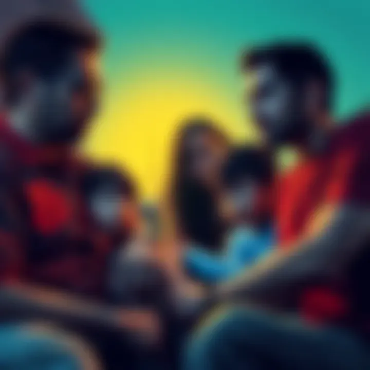 A worried family discussing the rise of wrench attacks targeting Bitcoin holders
