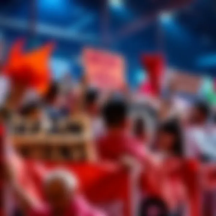 Fans rally for Fortis return Group of fans holding signs and banners to bring Fortis back