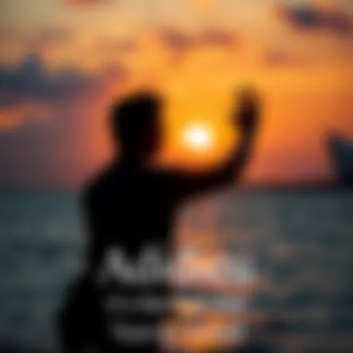 A person waves goodbye at sunset, symbolizing farewell and change.