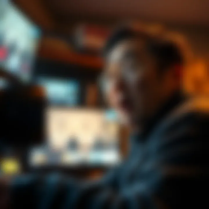 A filmmaker watching footage from a Japanese prison documentary, looking surprised at the unexpected connections revealed in the film.