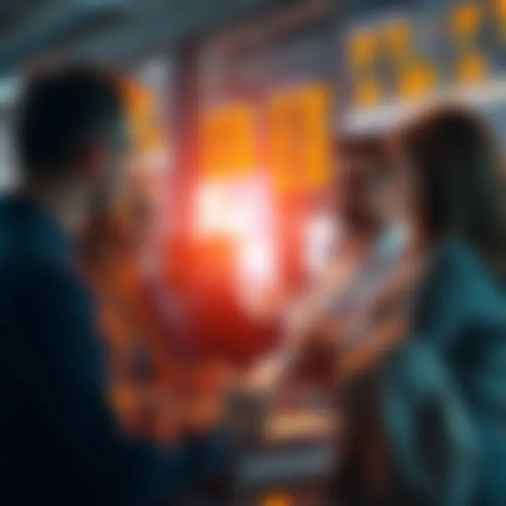 Group of people discussing financial trends and predictions for market prices, focused on independent decision-making.