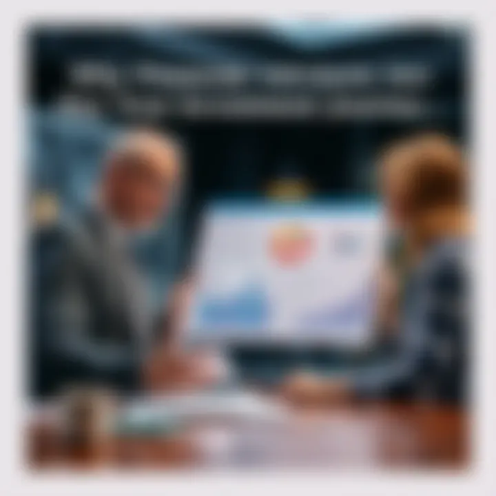 A financial advisor shows charts and graphs to a client, illustrating investment strategies for growth.