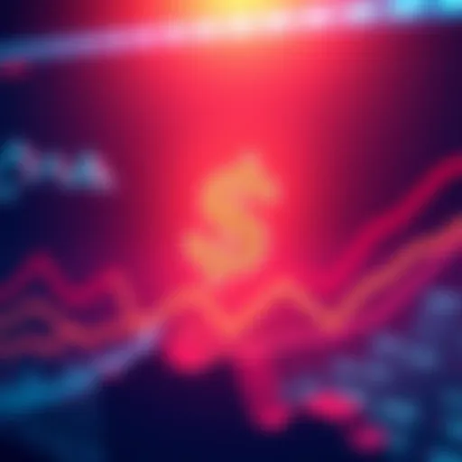Graph showing rising financial trends with a dollar sign in focus