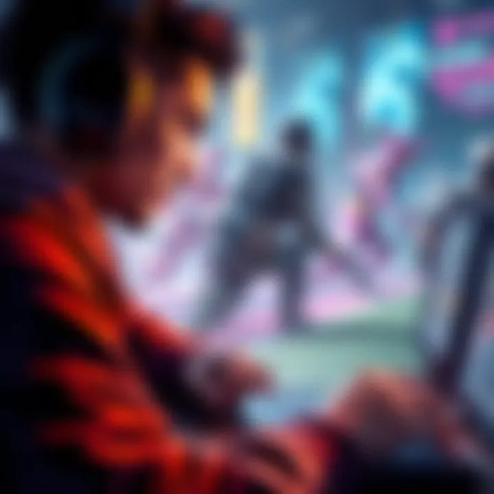 A person browsing official game websites and forums for updates and features