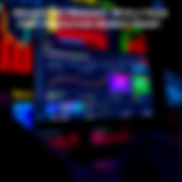 A computer screen displaying the BitMart platform with trading options and promotions for new users, featuring colorful graphics and icons representing rewards and loss protection.
