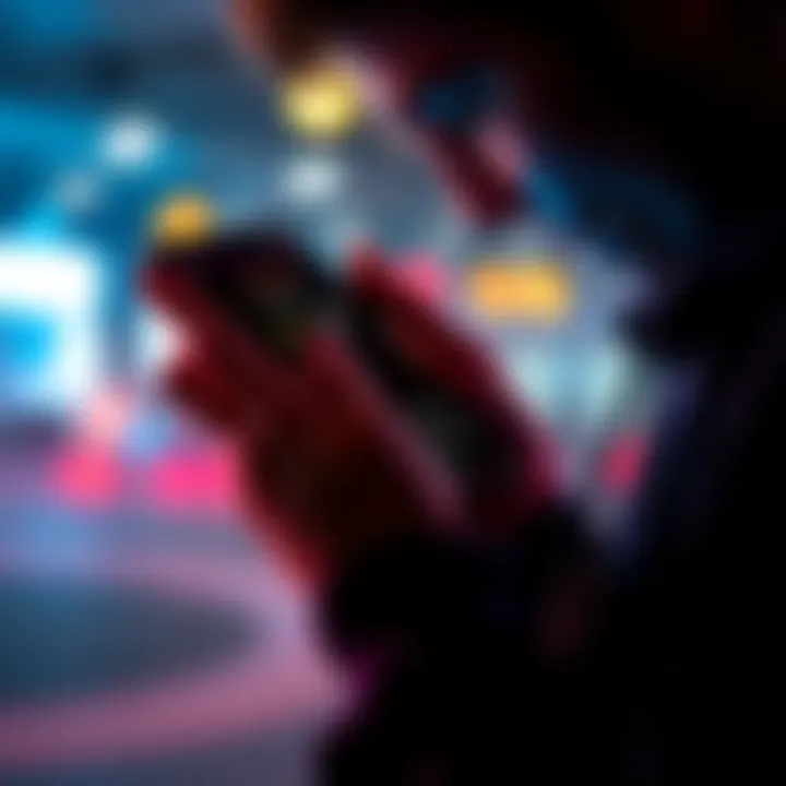 Individual looking at a fitness app on their phone, showing step count issues