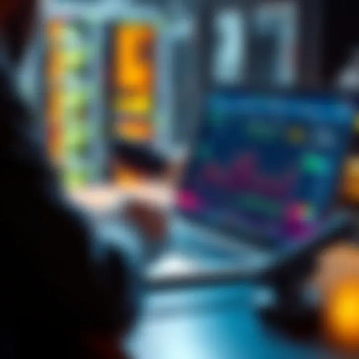 A graphic showing a crypto trader working on a laptop with charts and data related to flash loans. There's a partnership theme with two hands shaking in the background.