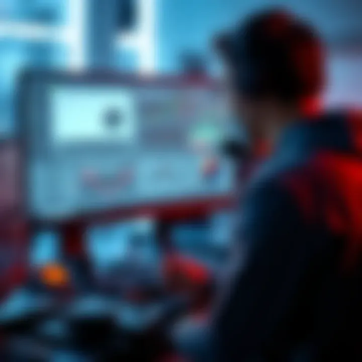 Flashing firmware on Lilygo T-Beam A person flashing new firmware on a Lilygo T-Beam device, showing a computer screen with software tools open