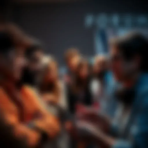 A concerned group of people discussing missing updates on a forum, showing frustration and confusion