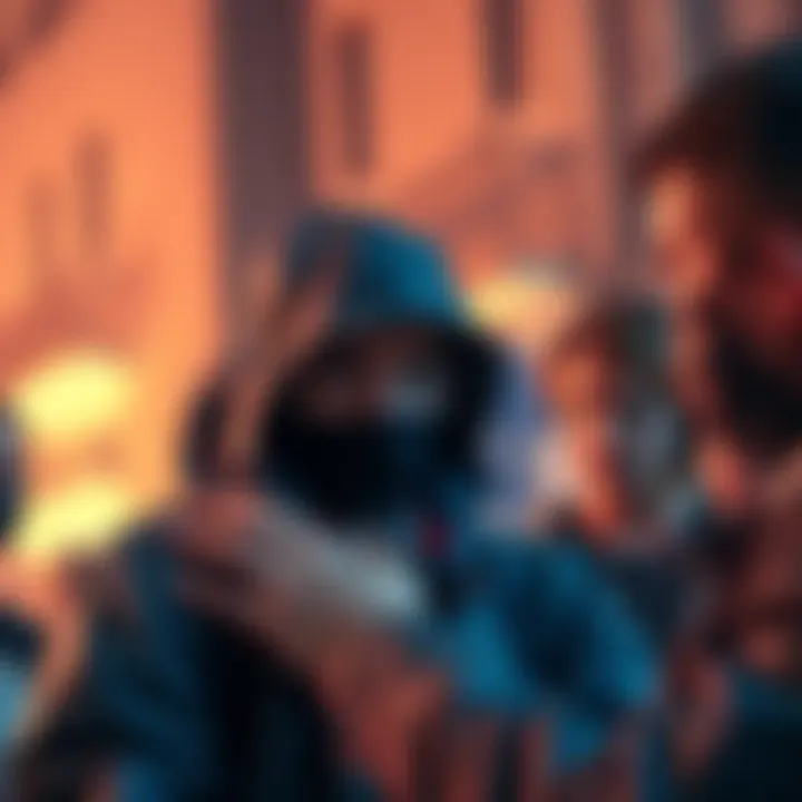 A concerned group of people discussing crypto-related kidnappings in France, highlighting security issues.