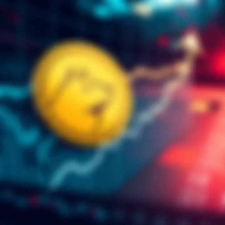 Visual representation of Franklin Templeton's Crypto ETF featuring Dogecoin logo and a graph showing upward trend