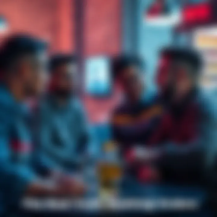 A group of friends talking and sharing their views on real orders in a casual setting