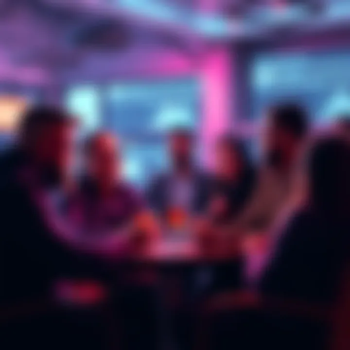 Friends in Crypto Group of people discussing cryptocurrency and building a community