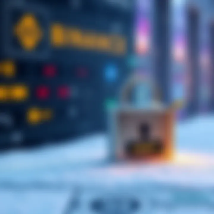 A visual representation of a digital account being frozen, showing a lock symbol and a crypto wallet with USDT, indicating access restrictions.