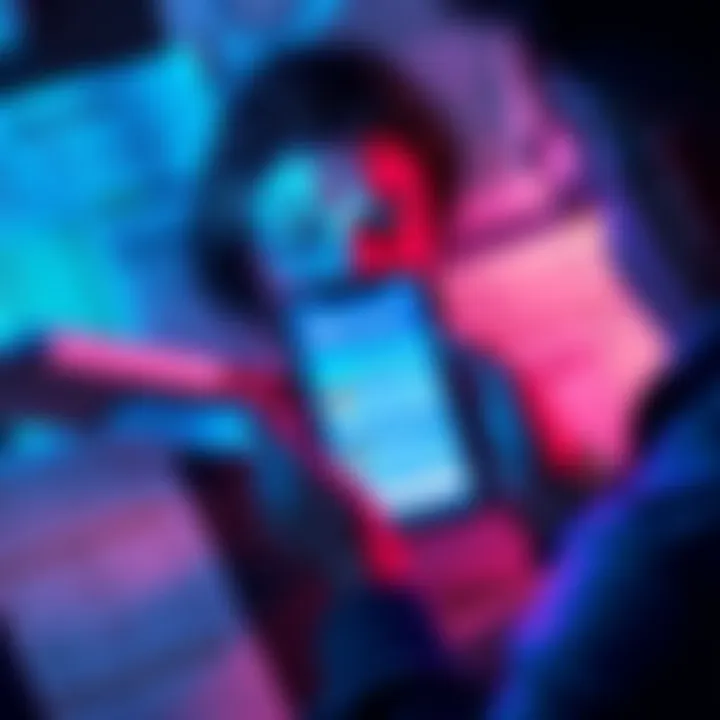 A frustrated person looking at their phone with a frozen crypto withdrawal on the Revolut app, surrounded by documentation like bank statements and transaction history.