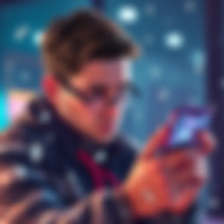 Frozen funds in a bank account A person looking worried while checking their bank app showing frozen funds