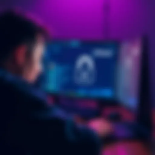 A frustrated person looking at a computer screen showing a locked wallet interface, highlighting issues with accessing funds.