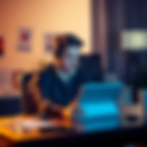 A person sitting at a desk, looking frustrated while checking their email for a response from customer service.