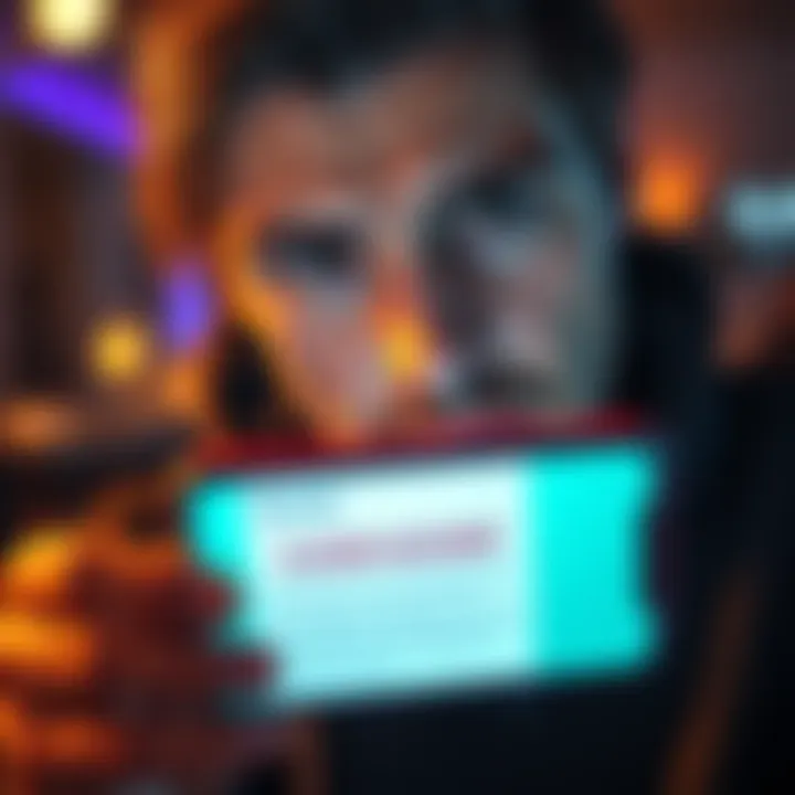 A frustrated person looking at their phone with a closed account message on the screen, showcasing the issues faced with Curve's payment service.