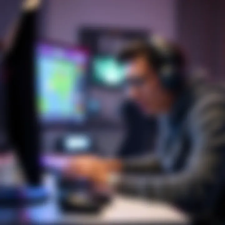 A gamer looking frustrated while playing mini-games on a computer, reflecting on the lengthy gameplay experience.