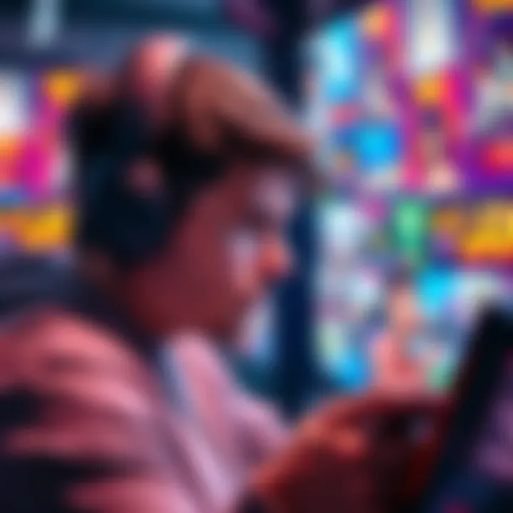 A gamer looks annoyed at their screen filled with ads while playing a mini game