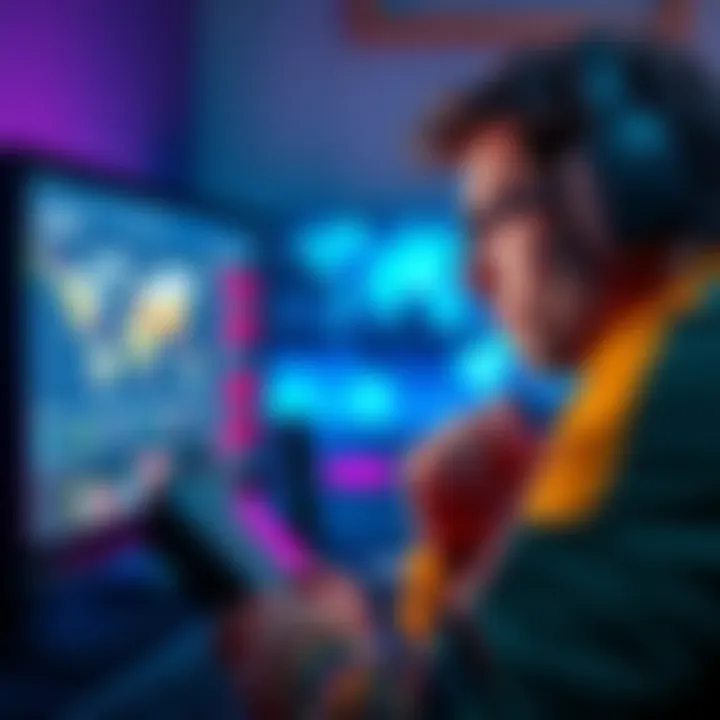 A gamer shows frustration while checking monthly ladder completions on a computer screen