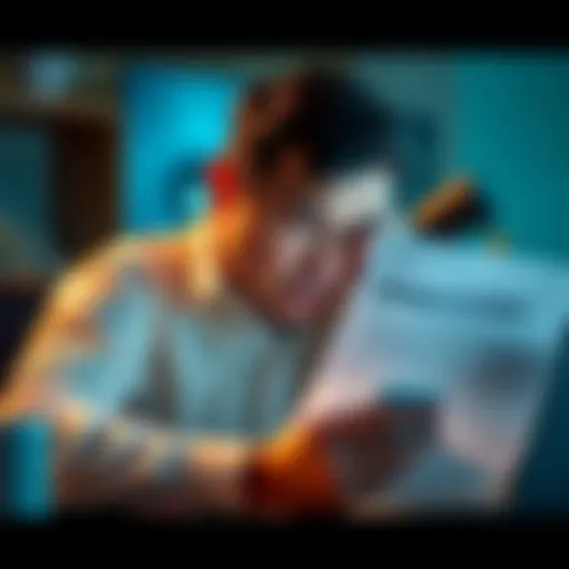 An investor looks worried while reviewing a document with missing transaction details at their desk, highlighting tax concerns.