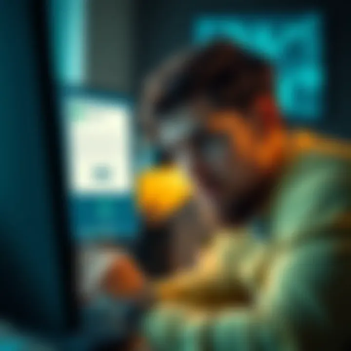A person looking at a computer screen with a worried expression, showing a pending withdrawal and account closure notice from Kraken.