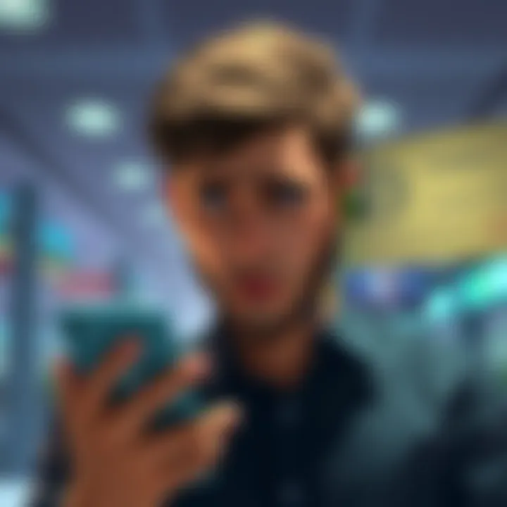 A person looking frustrated with their phone in hand, showing concern over a delayed withdrawal from Kraken, seeking help from the customer support team.