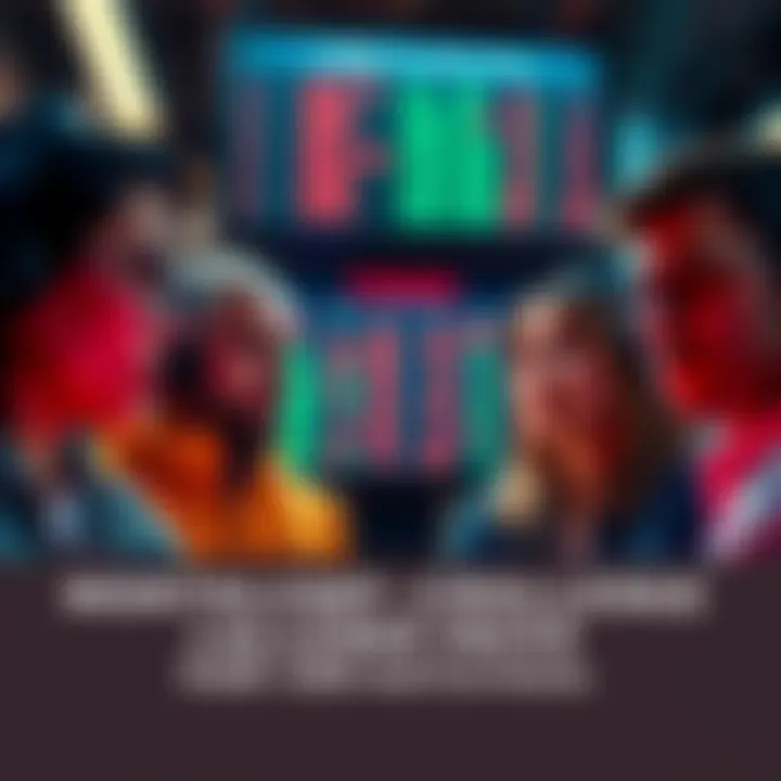 A group of people looking worried as they review their challenge scores on a screen, showing disappointment over low points