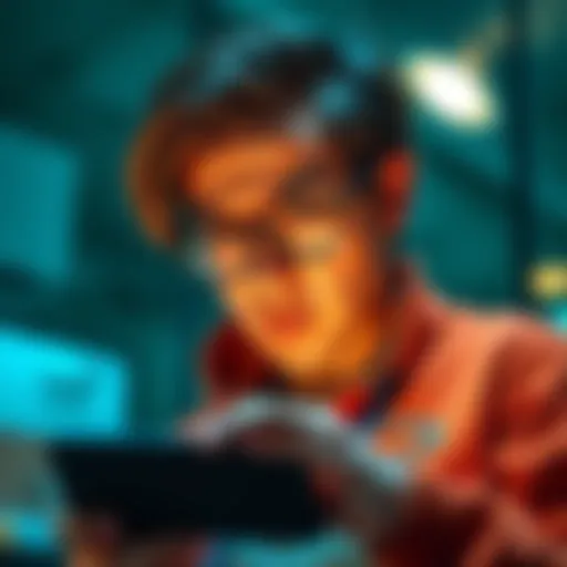 A person looking stressed while checking their phone, representing concerns over delayed payments and account issues,
