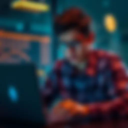 A person looks frustrated while using a laptop to transfer cryptocurrency, indicating problems with their Ethereum funds.