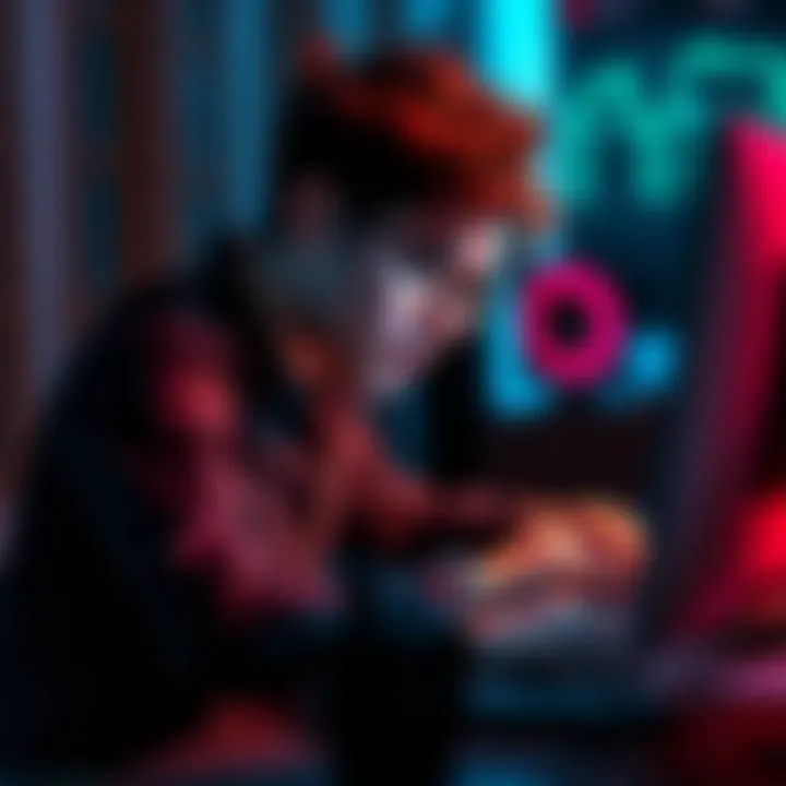 Frustrated person sitting at a desk with a computer, expressing concern over a suspended Kraken Pro account