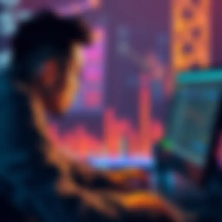 Frustrated person at computer A person looking frustrated while trying to access their KuCoin account on a computer, facing dormant fees on their USTC funds.